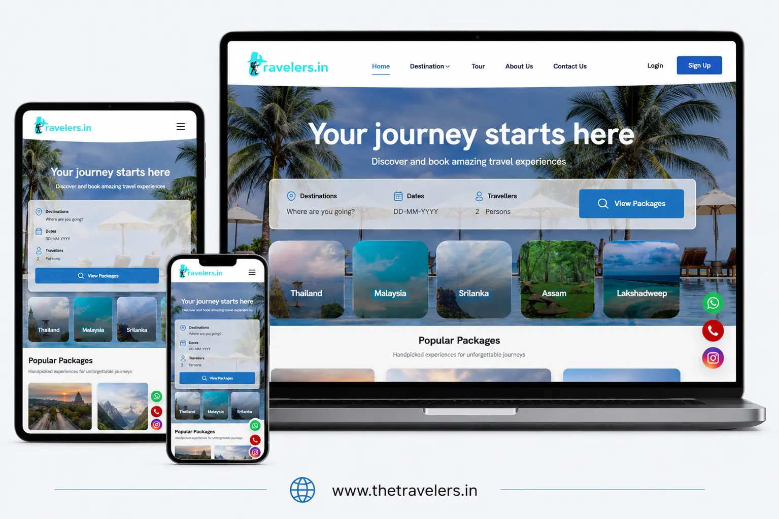The Travelers website by Stack E Systems